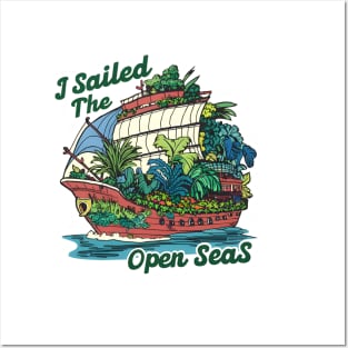 "I sailed the open seas" 2 Posters and Art